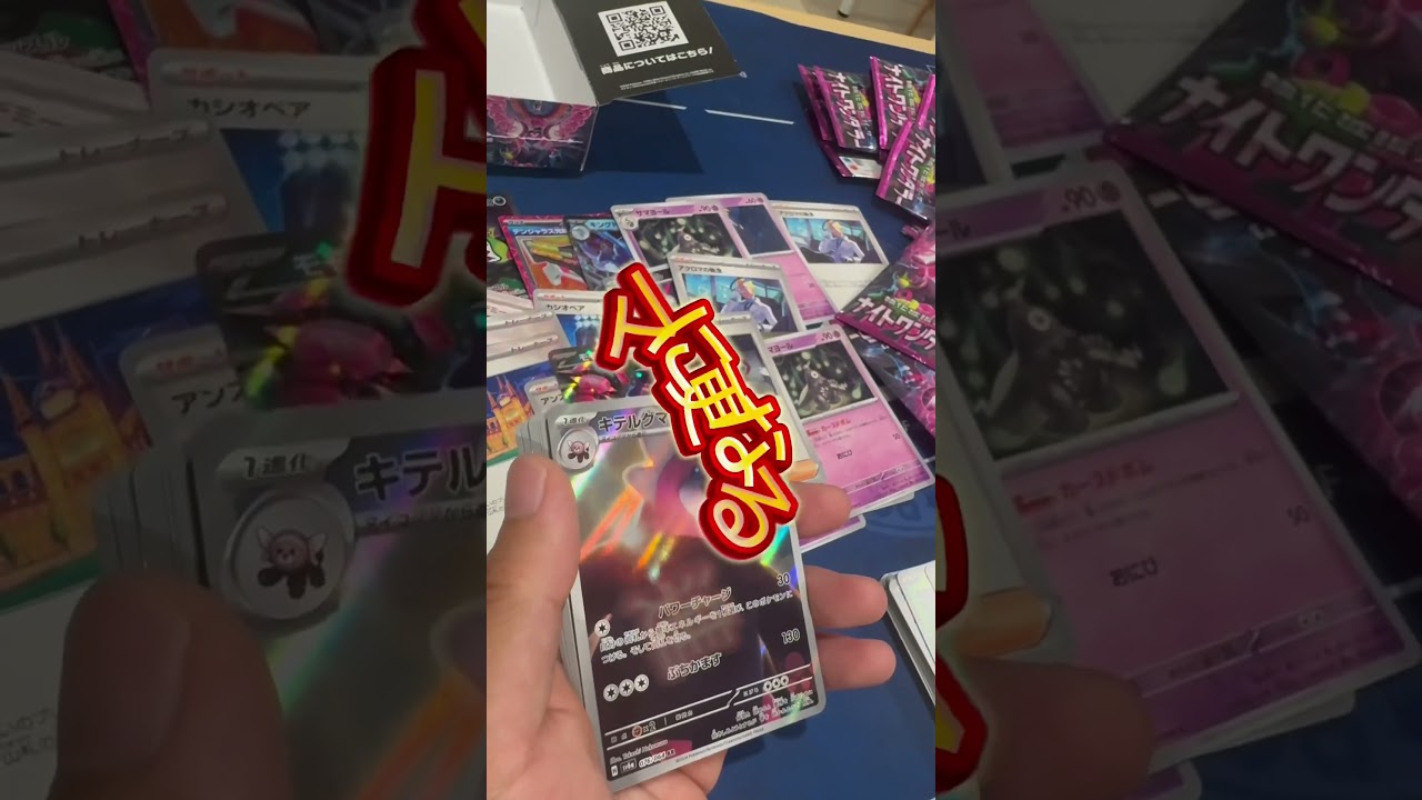 ナイトワンダラー開封動画！気になる当たり枠は！？キテルグマに更なる進化先が！気になる続きは本編へ！ #ポケモン #ポケカ #ポケモンカード #pokemon #ポケカ開封 #ポケモンカード開封