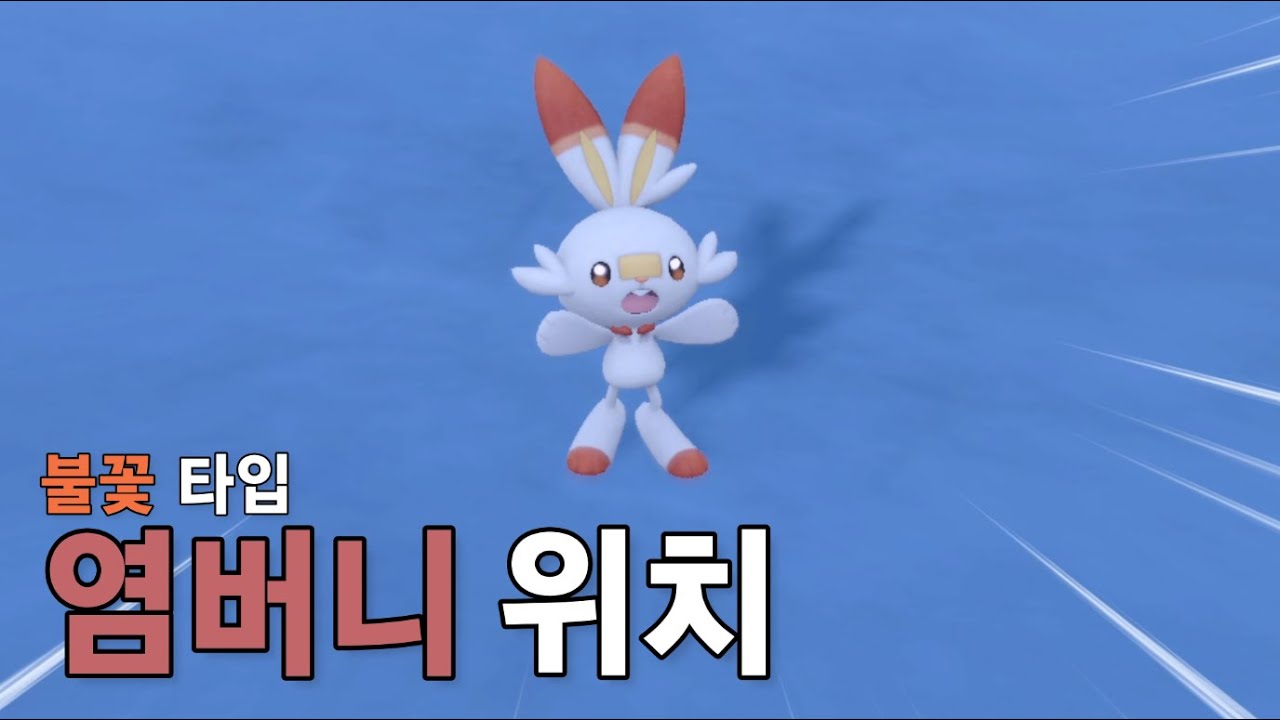 염버니 위치 (역대 스타팅 포켓몬)