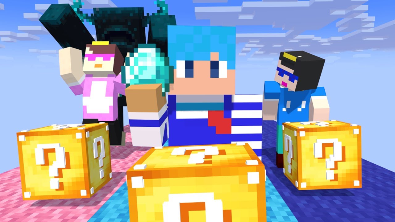 ラッキーブロックレースで不運すぎる人がいたｗｗ【まいくら / マインクラフト】