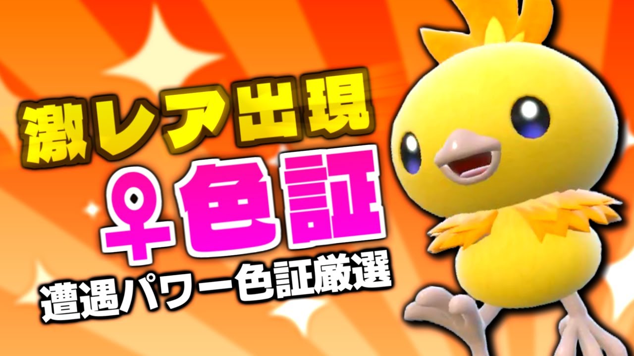 低確率激レア個体キター!! そうぐうパワーでアチャモ色証厳選をしたら滅多に出ない御三家♀色証にｗ【ポケモンSV】【切り抜き】【色違いポケモン】【色違い厳選】