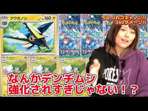 【ポケカ】デンヂムシ＆クワガノン優遇されすぎ！？ステラミラクル考察＆ポケモングッズ紹介