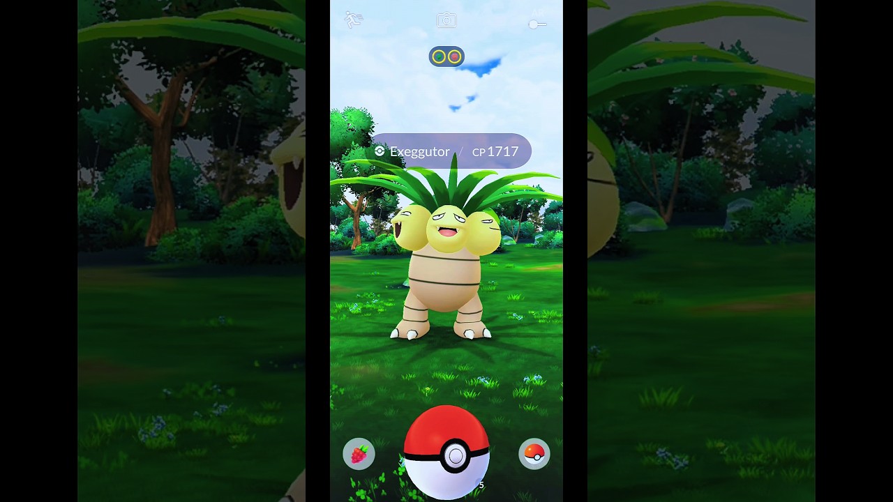 Catching Exeggutor in Pokémon GO Indonesia #Shorts #Exeggutor #PokemonGOIndonesia