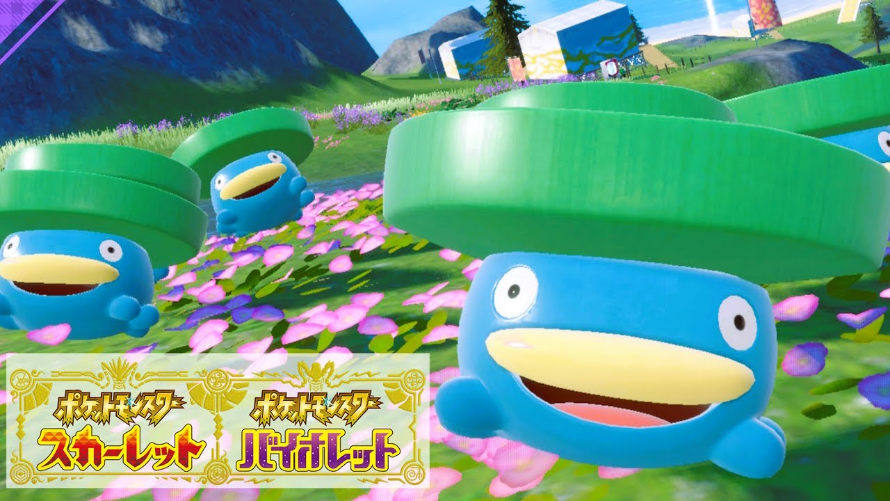 ハスボー６匹に囲まれて癒されピクニック【ポケモンSV】