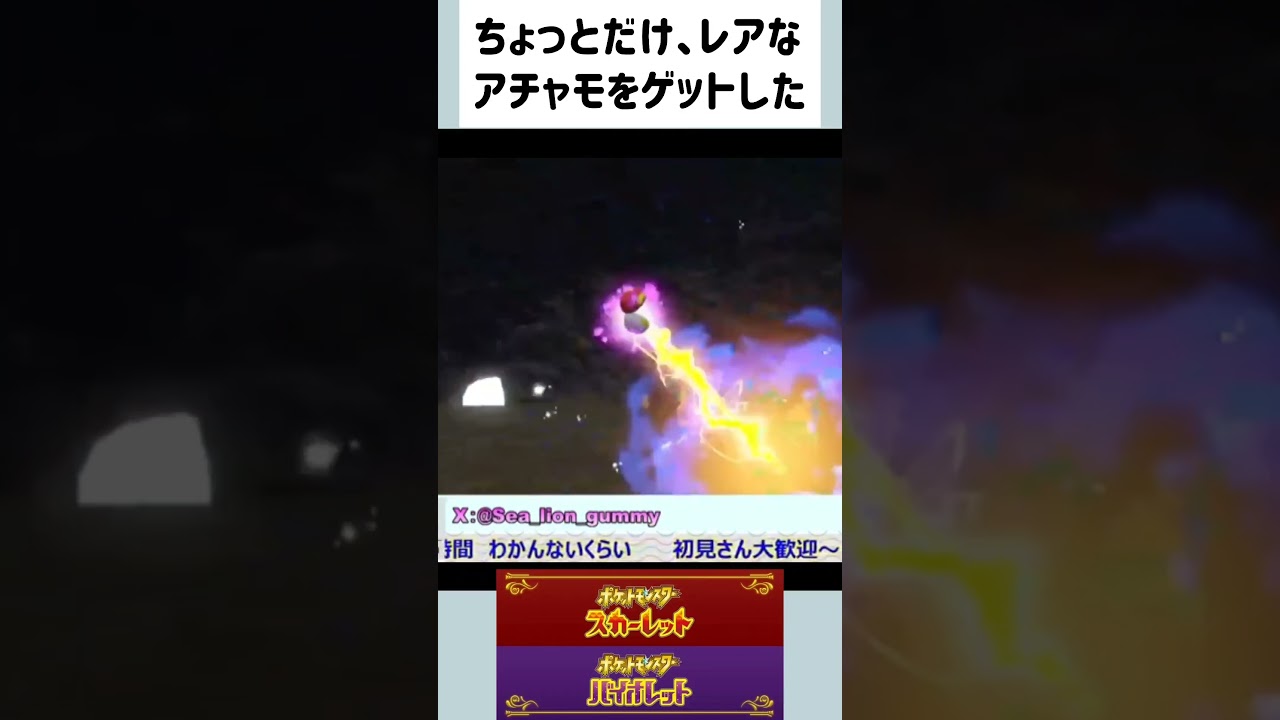 【ポケモンSV】ちょっとだけ、レアなアチャモをゲットした #shorts #ポケモンsv #生配信 #pokemon #色違い #色証