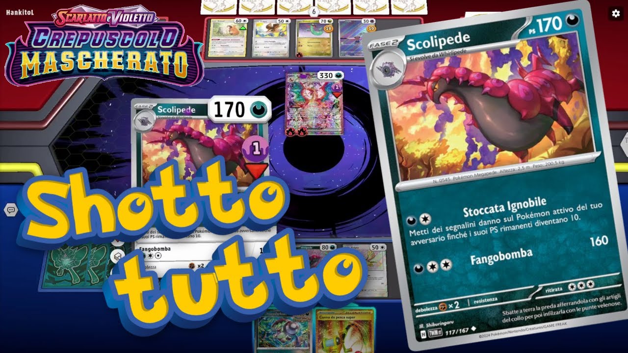 [ITA] Pokémon gameplay Deck SCOLIPEDE - questo SHOTTA tutto !!!!