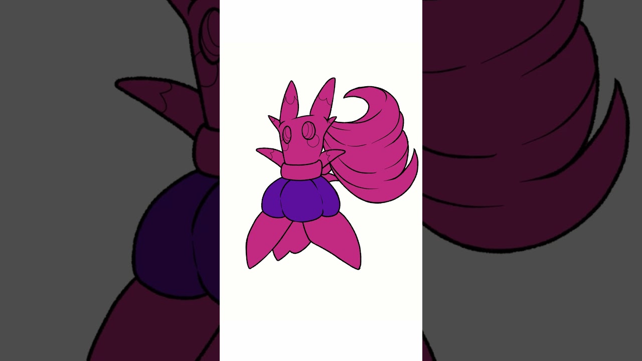 When you steal Meowstic's shadow #shorts  #pokemon #fakemon #art