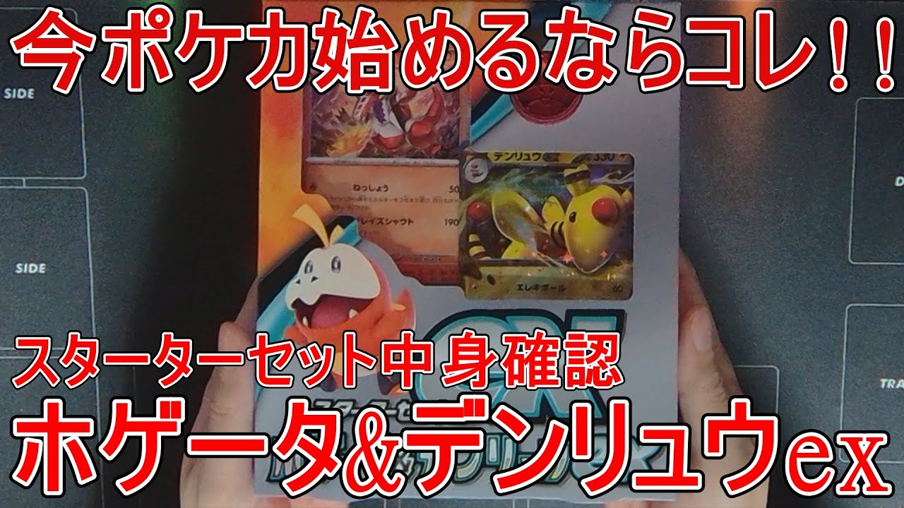 【ポケカ開封】スターターセット ホゲータ&デンリュウex開封！