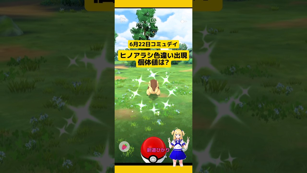 ヒノアラシコミュデイ色違い出現！個体値は?#ポケモンgo #ヒノアラシ #コミュニティデイ #色違い #pokemongo