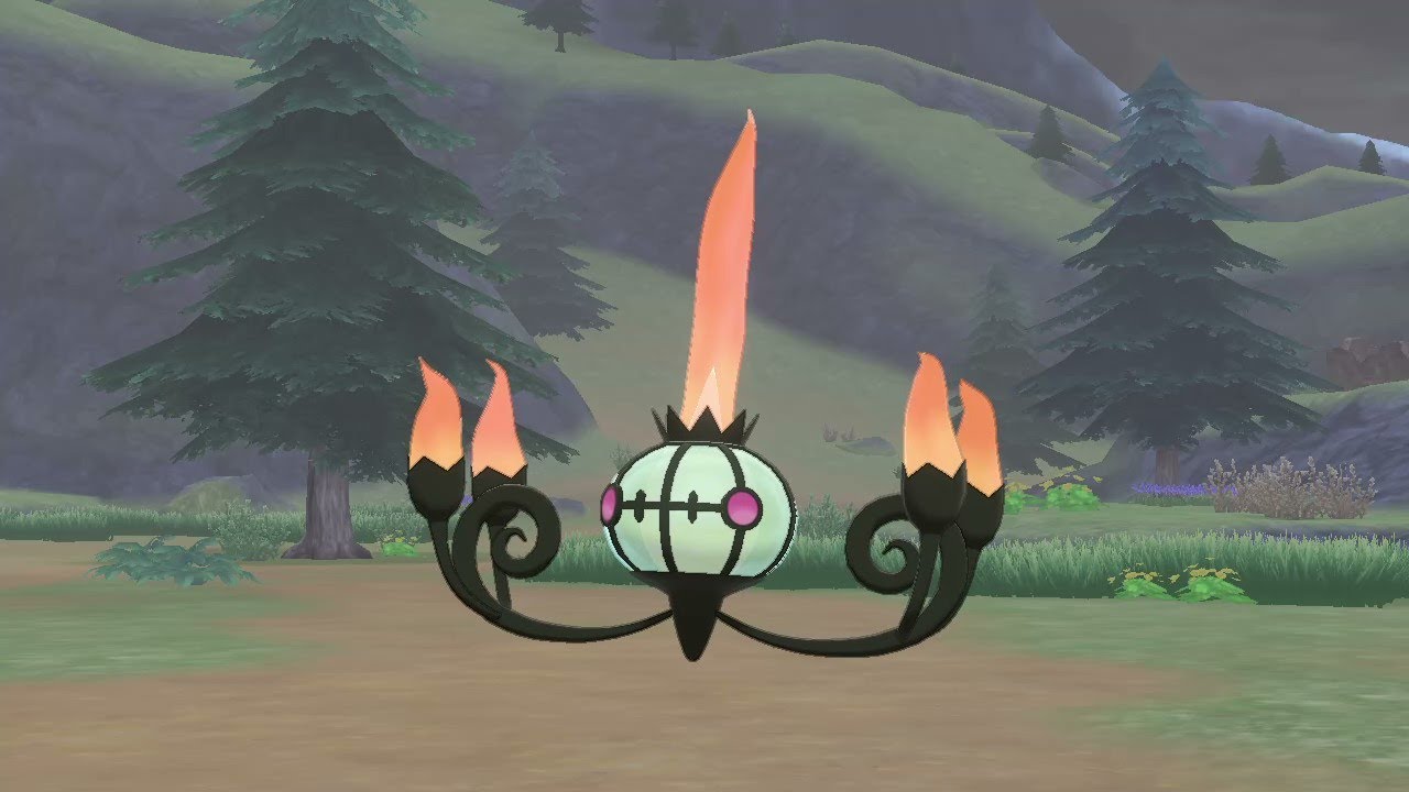 【ポケモン剣盾】シャンデラ　色違い