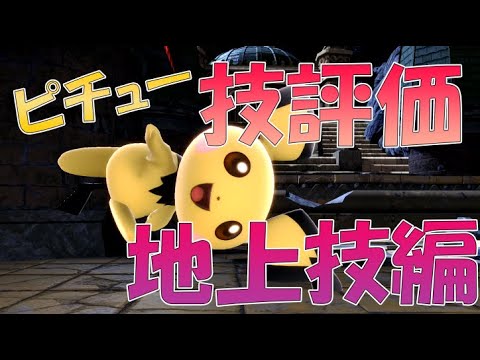 【地上技編】皆やってるから俺もピチューの技の評価をしてみた【スマブラSP】