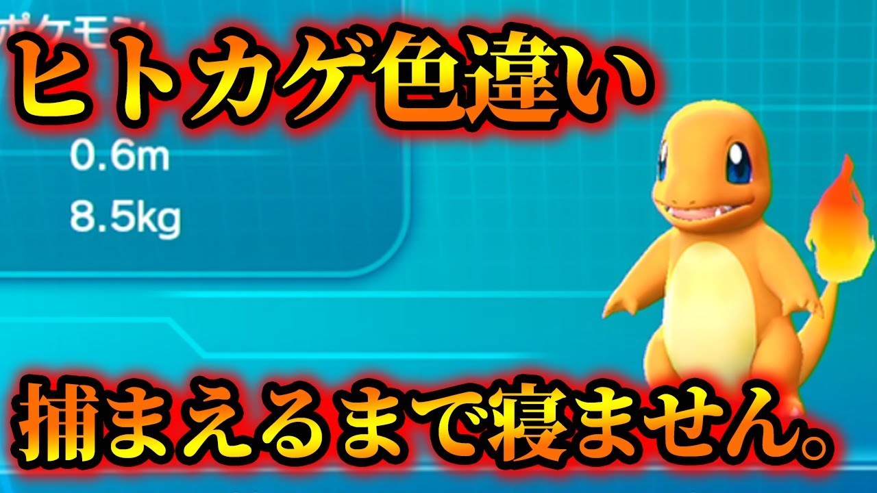 【ポケモンレッツゴー】ヒトカゲの色違い１時間ペースで３匹ゲット！【ピカブイ】