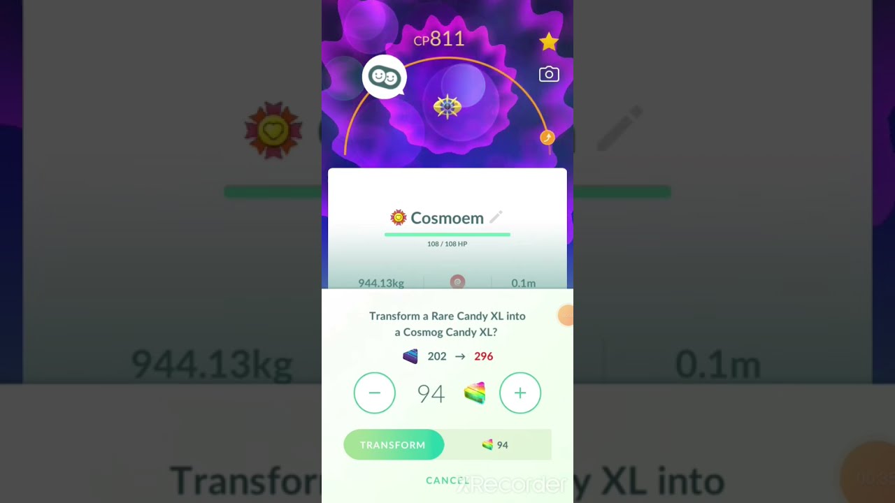 Evolving COSMOEM to SOLGALEO or LUNALA in Pokèmon Go? #cosmog #solgaleo #lunala #pokemongo #shorts