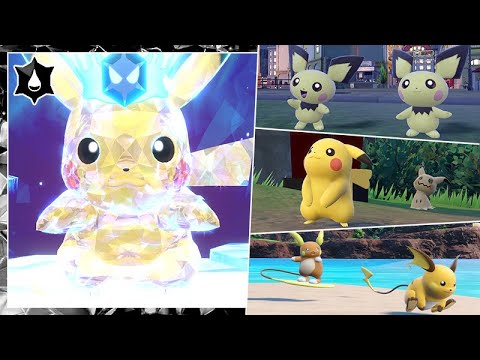 【イベント大量発生】ピチュー・ピカチュウ・ミミッキュ・ライチュウの色違いをゲットしよう