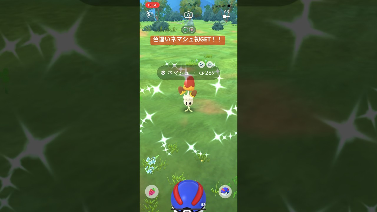 ポケモンGO色違いネマシュ初GET！！#ポケモン #ポケモンgo #pokemongo