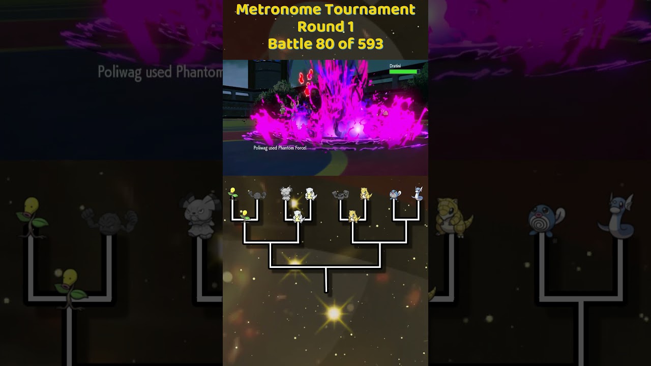 Poliwag Vs Dratini #metronomebattle #pokemon #pokemonviolet #Poliwag #dratini