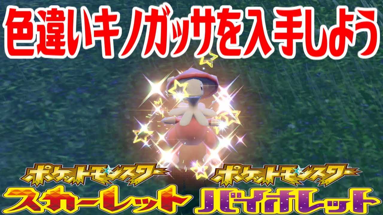 【ポケモンSV】色違いキノガッサを入手しよう【ポケットモンスター スカーレット・バイオレット】Pocket Monsters