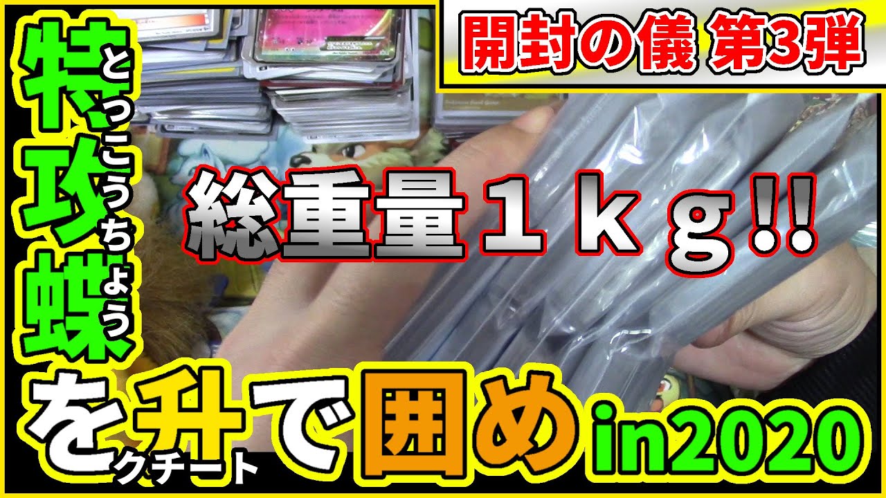 【ポケモンカード】総重量1kg超？！史上最多のクチート便！【開封動画】