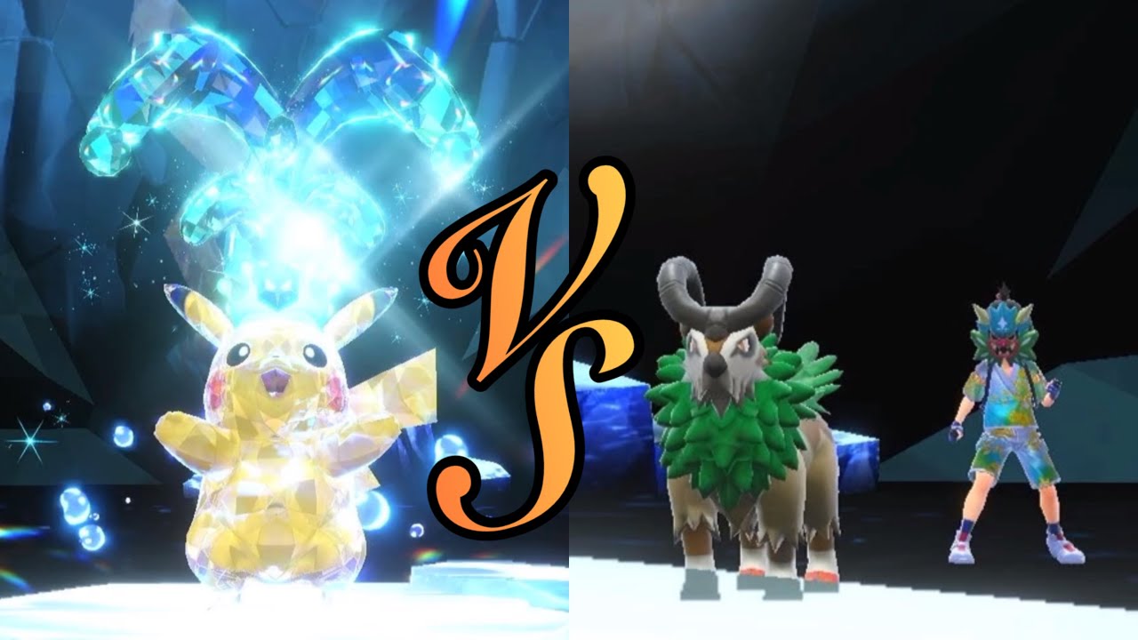 [ ソロ  ]  ゴーゴート VS 最強ピカチュウ テラレイドバトル 英語版ポケモンSV