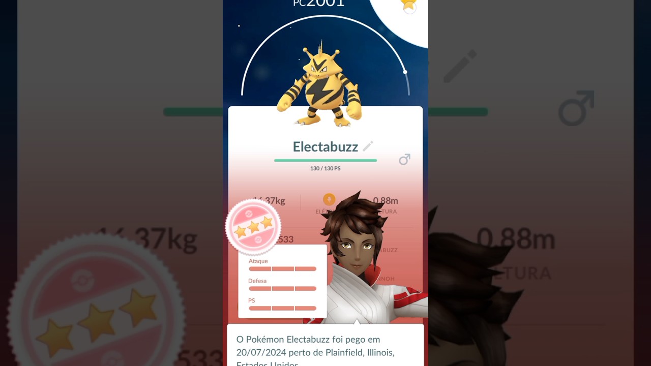 Como fazer um Electabuzz 100% Virar um Electivire Sorte em #Electabuzz #pokémongo #pokémon #shorts