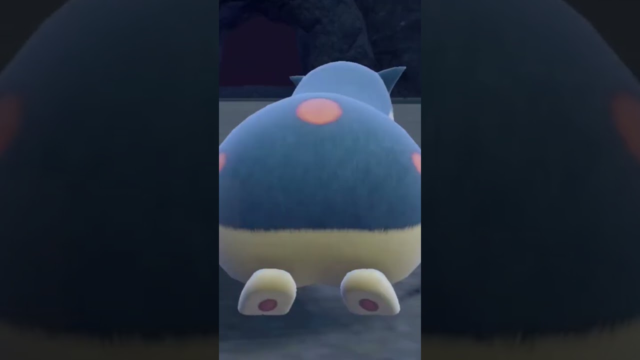 画面いっぱいのマグマラシ