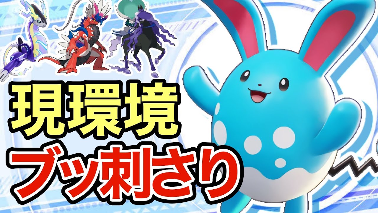 【ポケモンSV】禁伝環境ってマリルリがブッ刺さってね？禁伝を破壊するマリルリが強すぎたww