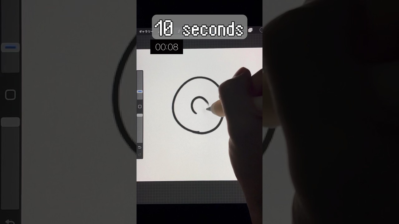 モクローを10秒と1分で描いてみたかった Drawing Rowlet in 10 second,1 minute #イラスト #ポケモン #pokemon #shorts