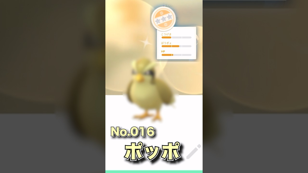 【ポケモンGO】ポッポ色違い！#ポケモン #pokemon #ポケモンgo #ポケモンsv #色違い #ポッポ #iwonder #music