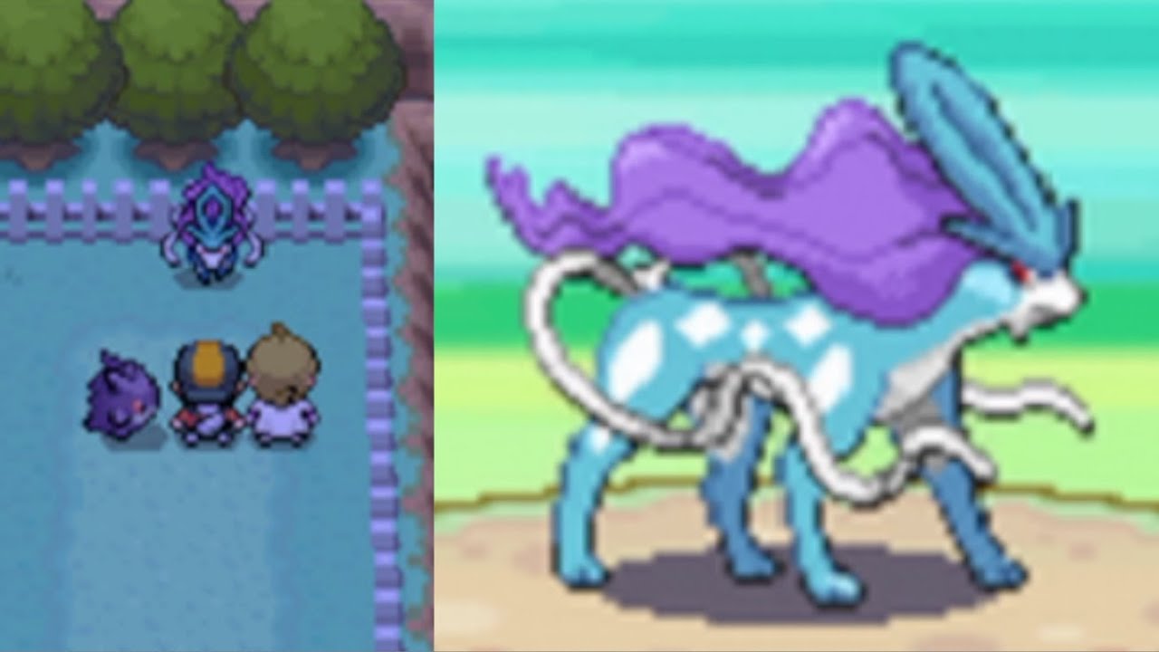 【ポケモンHGSS】スイクン 捕獲シーン〜ポケモンソウルシルバー〜