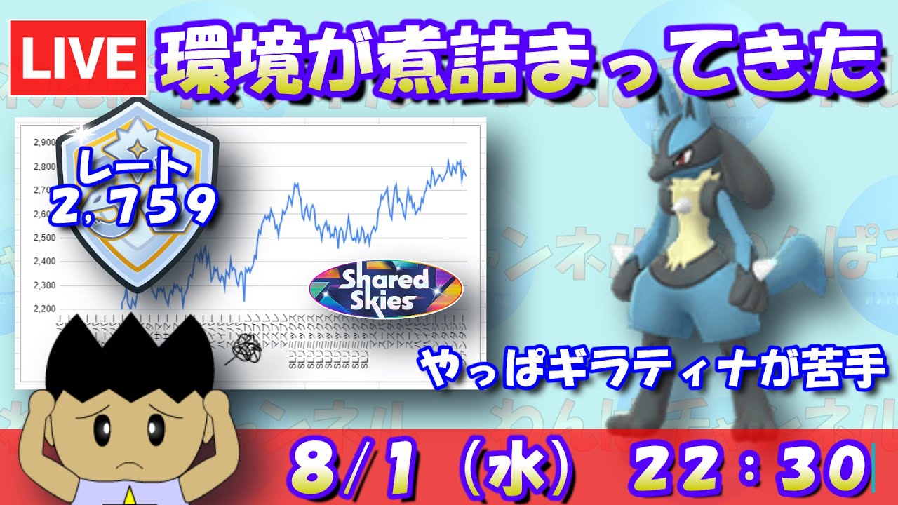 環境が煮詰まってきた…、やっぱりギラティナは苦手です。レート2,759～【ファンタジーカップ】【ポケモンGO】【GBL】