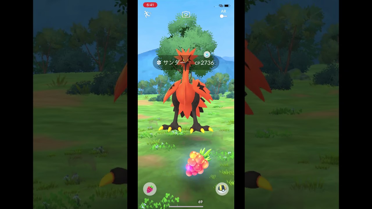 ガラルサンダー4回目のゲットチャンス！1日2回ガラル三鳥！#shorts #ポケモンgo #ガラルサンダー