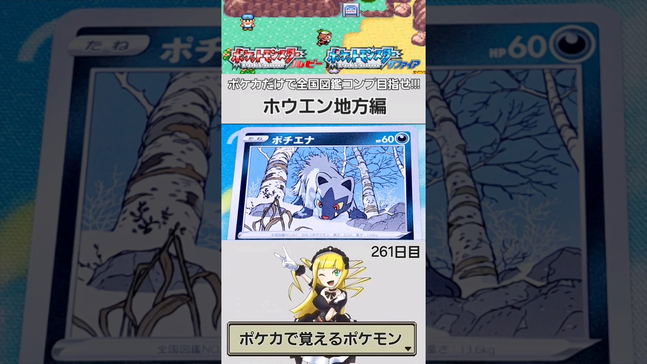 【NO.0261】ポケカで覚える全国図鑑シリーズ【ホウエン地方】