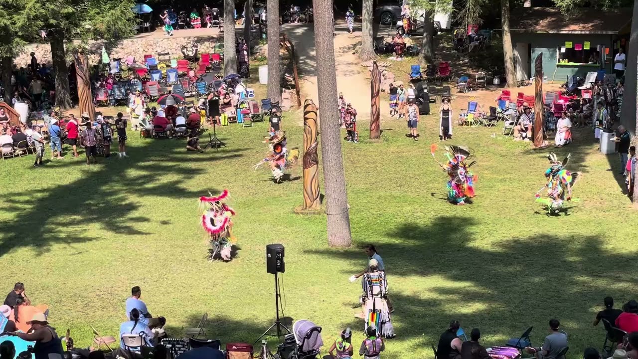 Teen boys fancy 2024 Keshena powwow Saturday Song 2