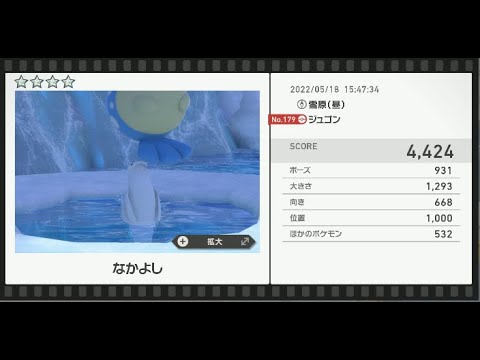 Newポケモンスナップ　★4ジュゴン【4424】