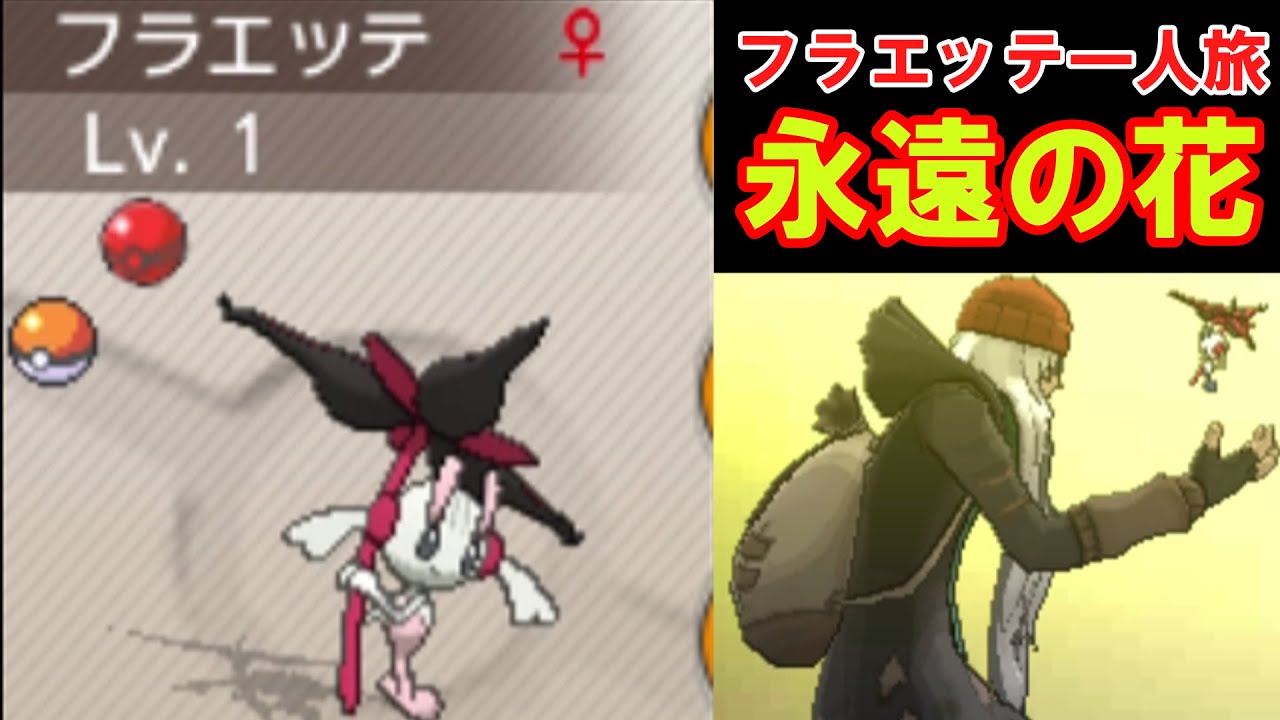 3000年の時を超えて！永遠の花フラエッテのカロス地方一人旅【ポケモンXY】