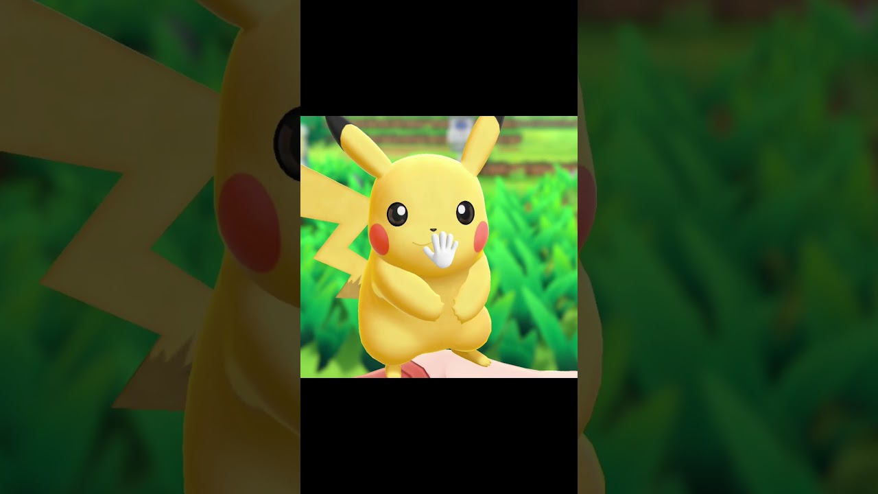 ピカチュウの鼻に触ると、、 #レッツゴーピカチュウ #ポケモン #ピカチュウ