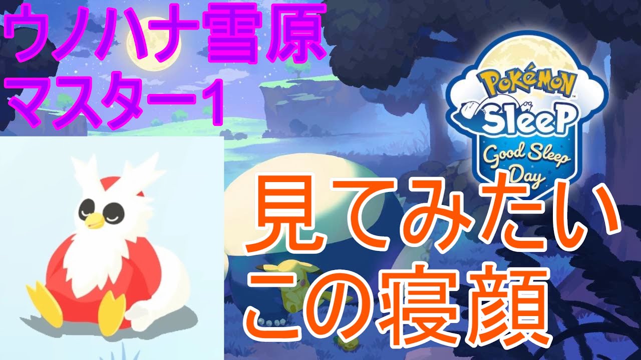 【ポケモンスリープ】ウノハナ雪原7日目 デリバードに遭遇したい男の睡眠リサーチ