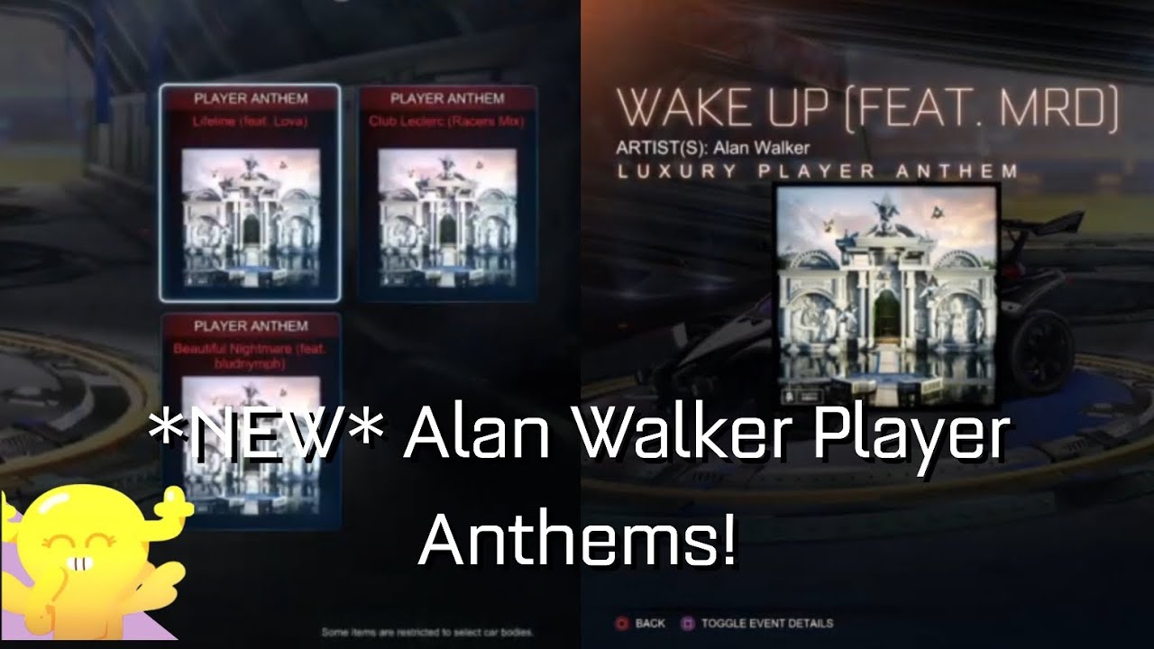 *NEW* ALAN WALKER PLAYER ANTHEMS IN ROCKET LEAGUE! ...On My Birthday!! (Neon Nights 2024)