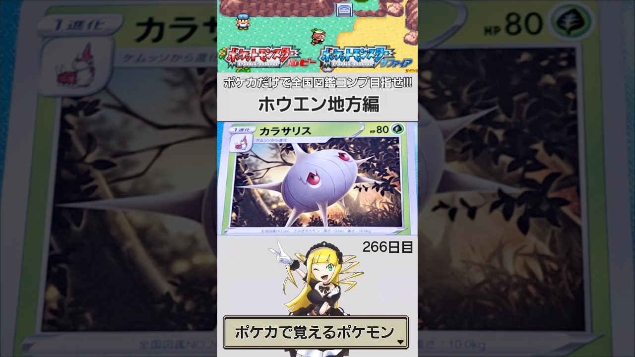 【NO.0266】ポケカで覚える全国図鑑シリーズ【ホウエン地方】
