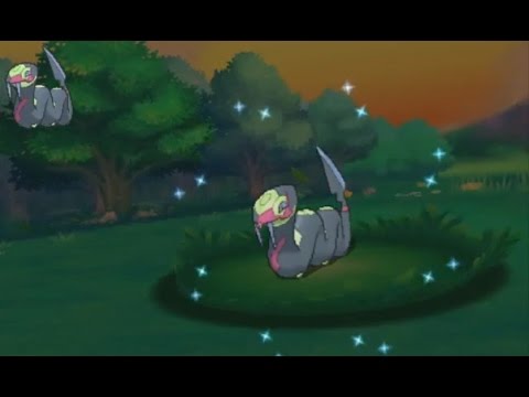 3DS【ポケモン ORAS】 shiny Seviper 色違い ハブネーク 色違 飯匙蛇