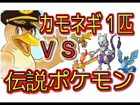 【ポケモンＯＲＡＳ】カモネギ１匹で全伝説ポケモン倒す！カントー地方編part1