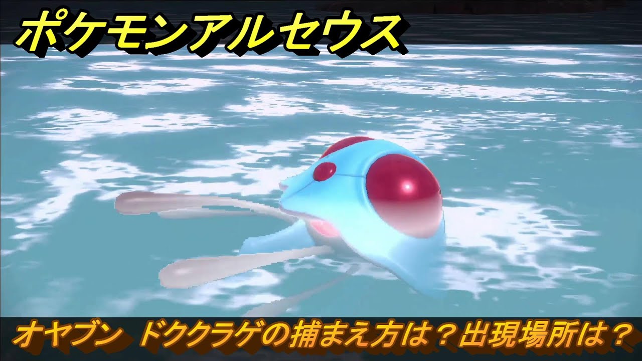ポケモンアルセウス　オヤブン　ドククラゲの捕まえ方は？出現場所は？　＃４１５　【Pokémon LEGENDS アルセウス】