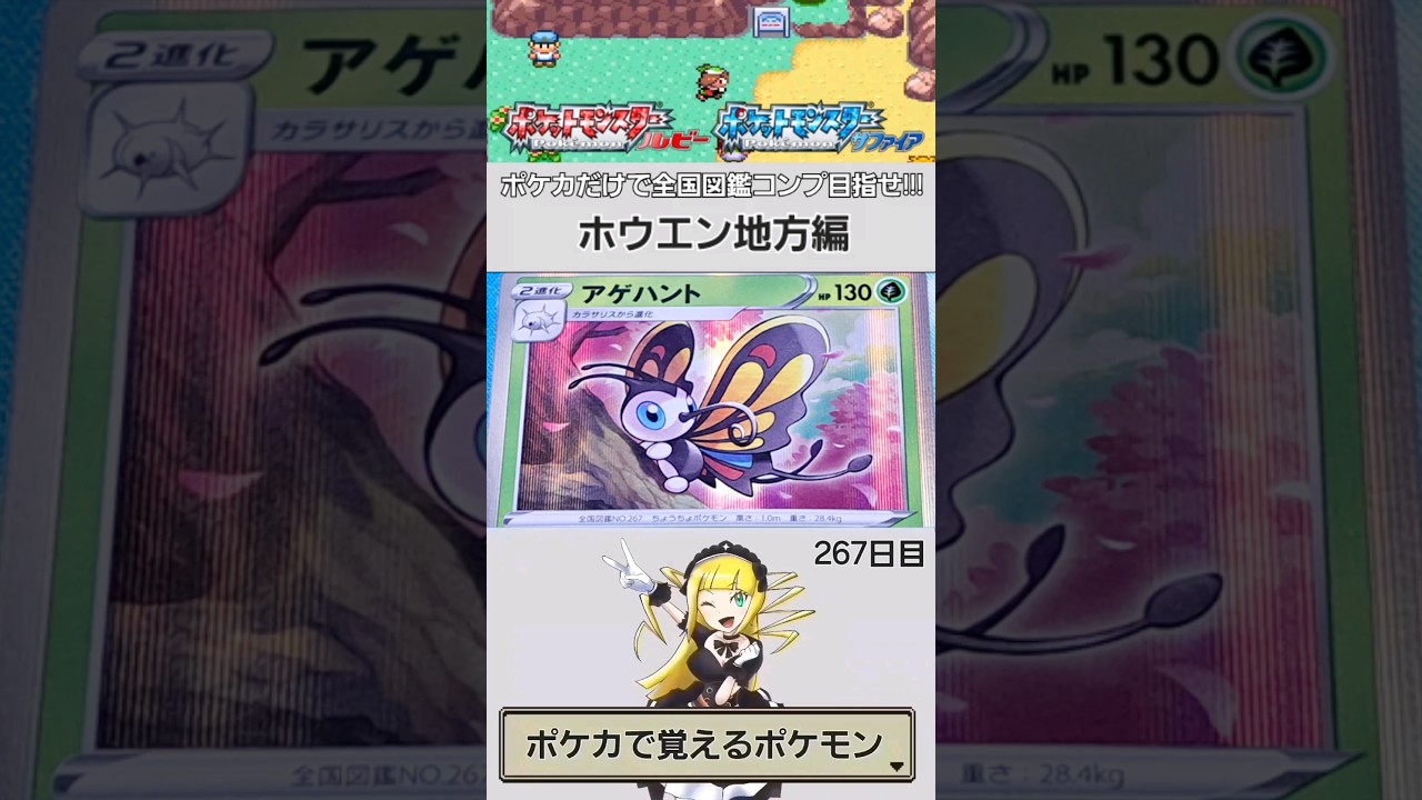 【NO.0267】ポケカで覚える全国図鑑シリーズ【ホウエン地方】
