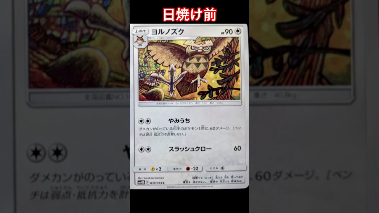ヨルノズクの日焼けポケカ