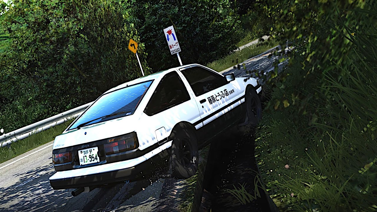 "Assetto Corsa/アセットコルサ" で「ふたのない側溝の攻略」＆おまけ