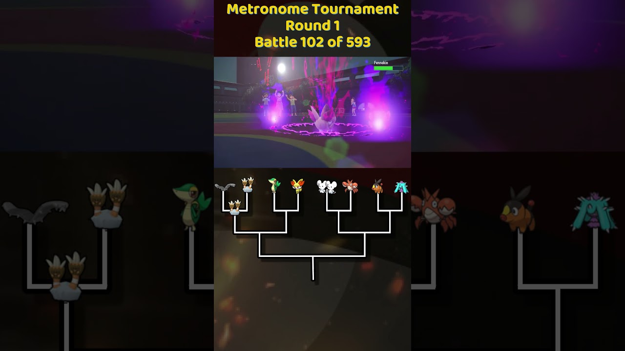 Snivy Vs Fennekin #metronomebattle #pokemon #pokemonviolet #Snivy #fennekin