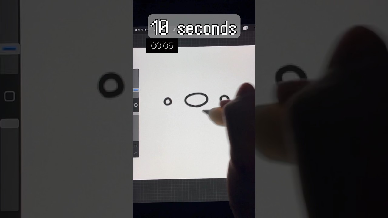 ミジュマルを10秒と1分で描いてみたかった Drawing Oshawott in 10 second,1 minute #イラスト #ポケモン #pokemon #shorts