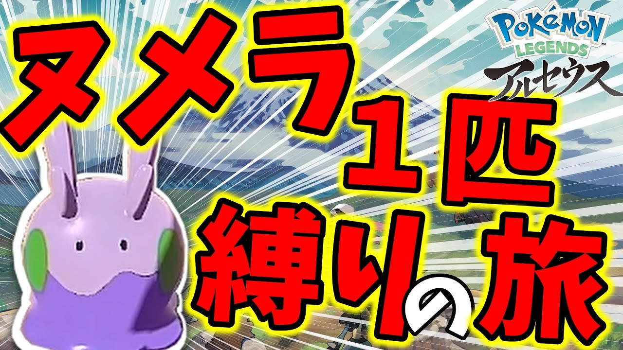 【Pokémon LEGENDS アルセウス】ヌメラ１匹縛りでストーリークリアを目指す旅【ポケモンレジェンズ アルセウス】【ヌメラ】#1