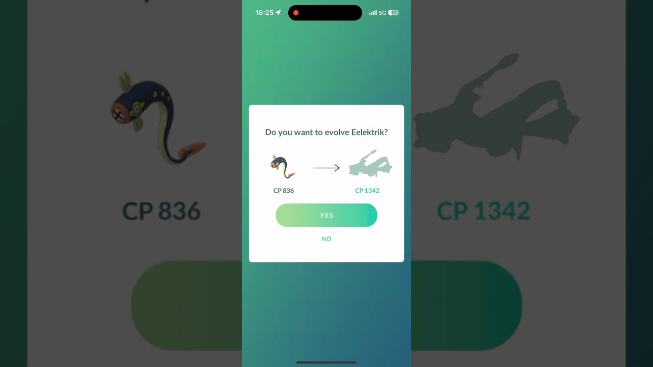 Evolution Shiny Eelektross in Pokémon Go #pokemon #pokemongo #shiny