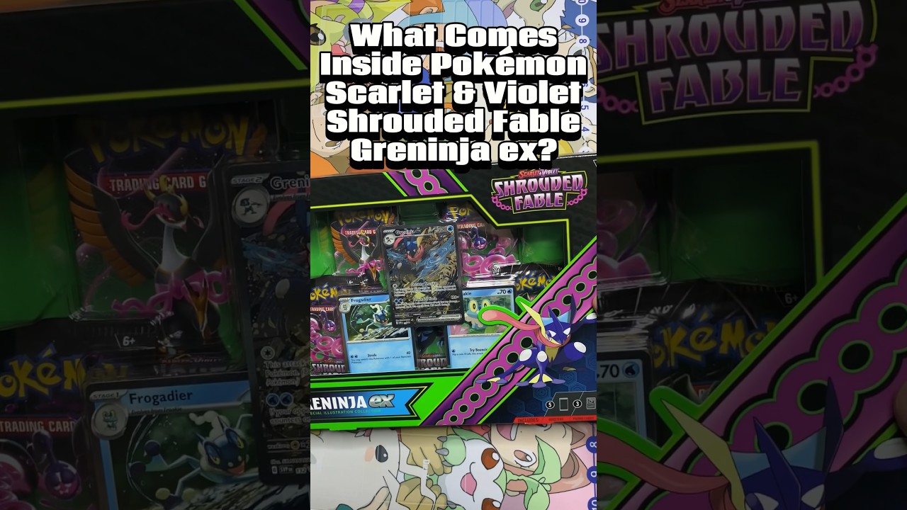 What Comes Inside Pokémon Scarlet & Violet Shrouded Fable -Greninja ex? #pokemon
