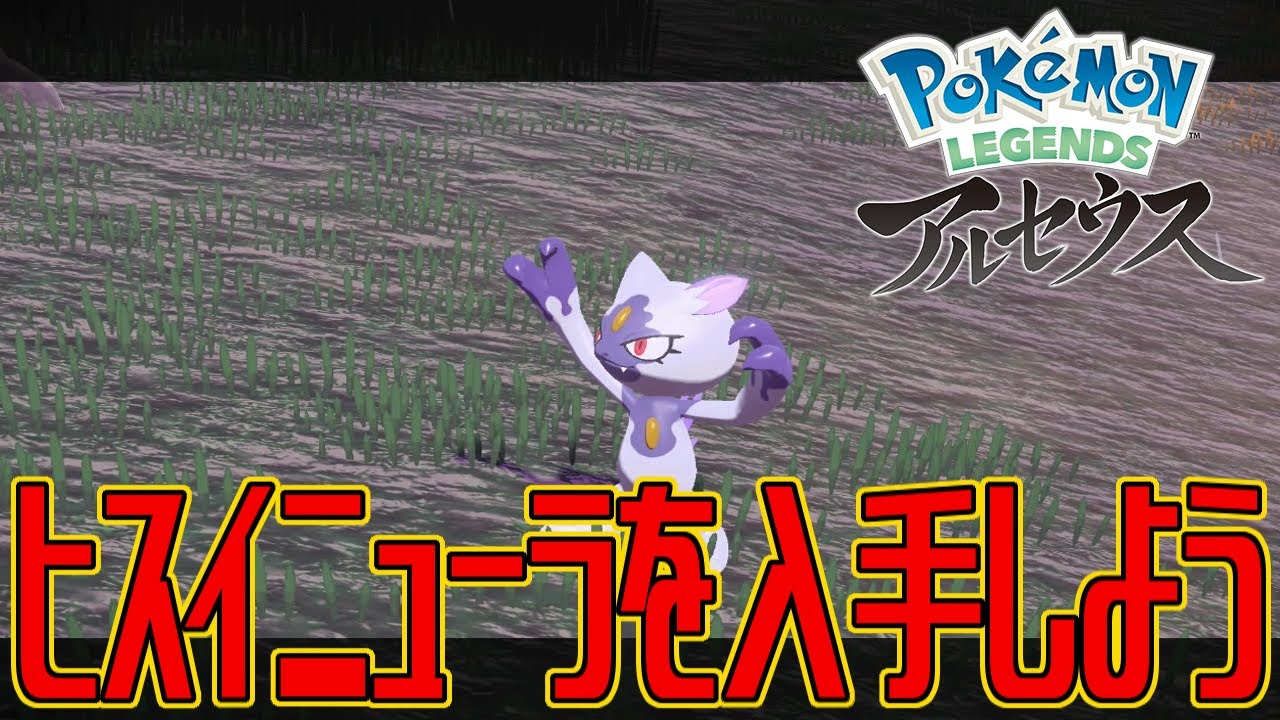 【ポケモンアルセウス】ヒスイニューラを入手しよう【Pokémon LEGENDS アルセウス】